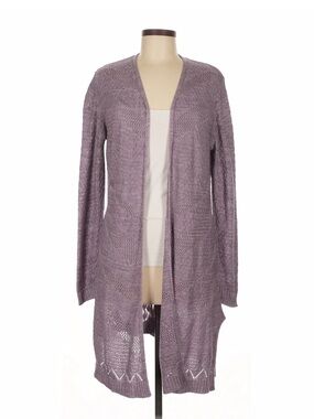 Elegant Lavender Women's Cardigan